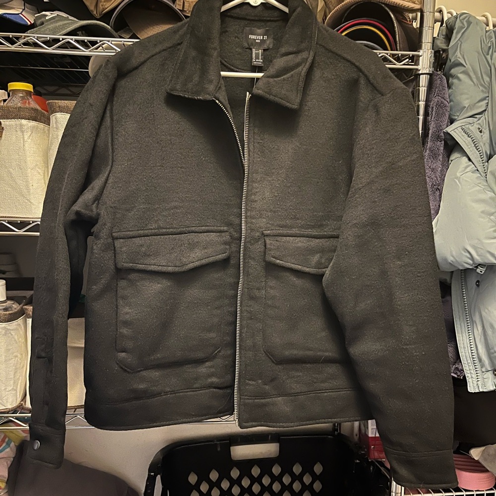 Men's Black Jacket Forever 21 New with tags